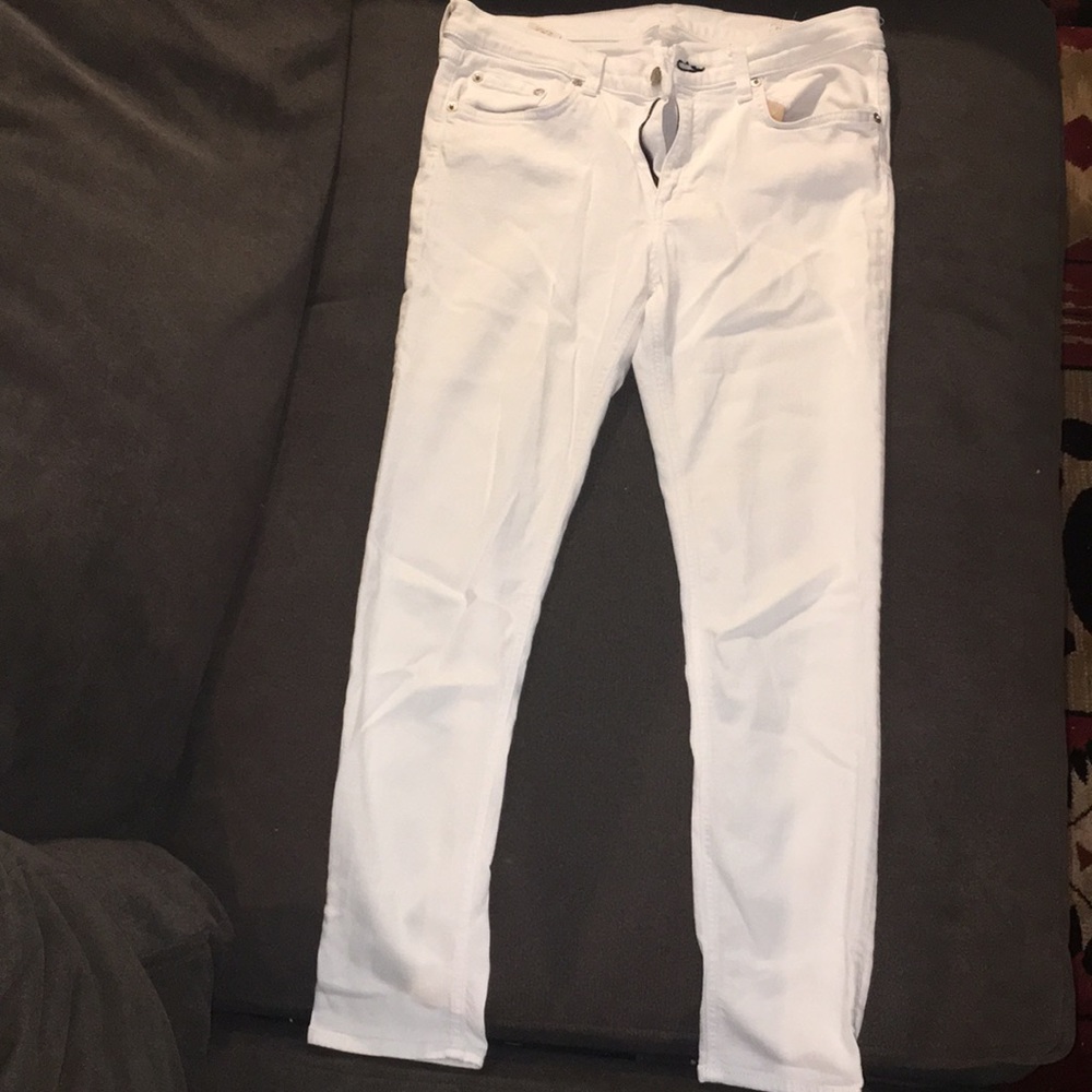 ⭐️White⭐️ Rag & Bone cropped white jeans